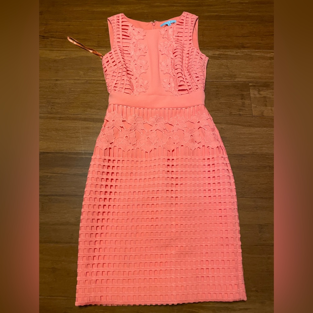 Gorgeous bright orange/ pink dress size 0 Antonio Melani size small